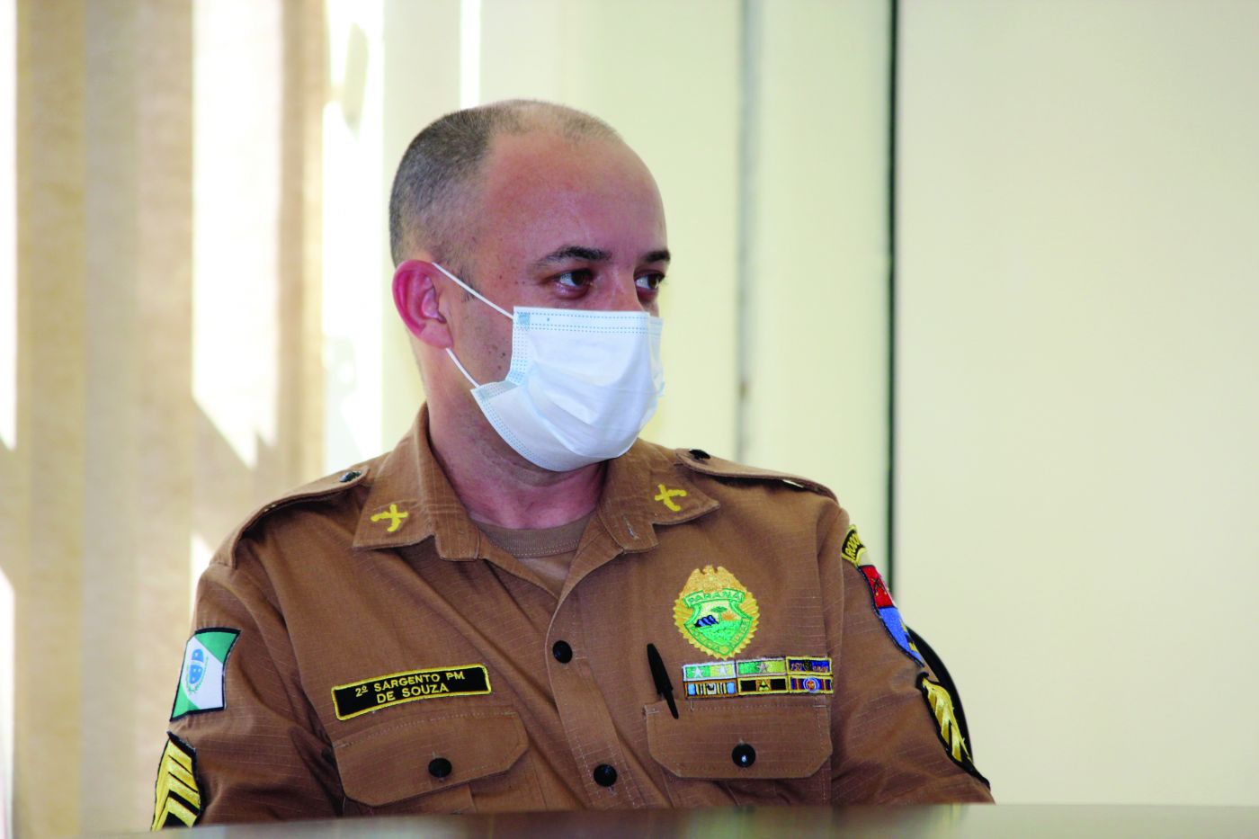 Comandante da Polícia Rodoviária Estadual, sargento Marcio José de Souza, defendeu a inclusão de câmeras nas saídas da cidade que acessam rodovias municipais, estaduais e federais (Foto: Maria Cristina Kunzler/OP)