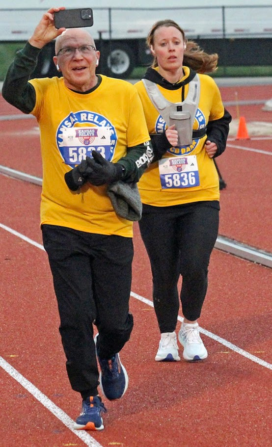 Crossing the finish line