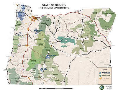 Oregon Forests And Climate Change StateForest USFS 2017 