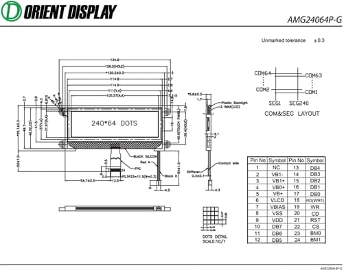 AMG24064P-G-W6WFDW：4.3 