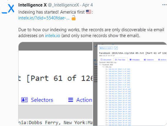 Facebook data breach OSINT