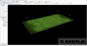 Výpočet osvetlenia tréningového ihriska