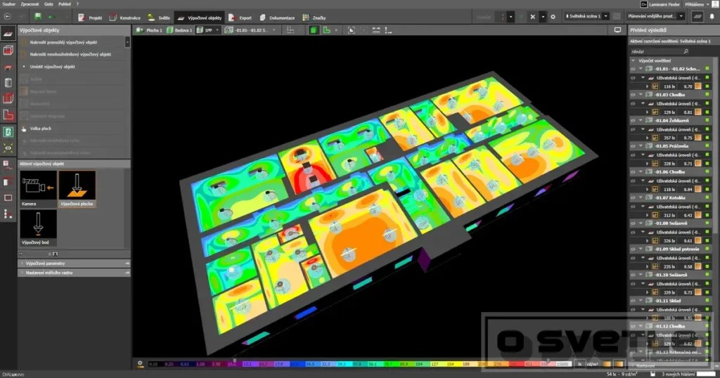 Osvetlenie domova sociálnych služieb (návrh)