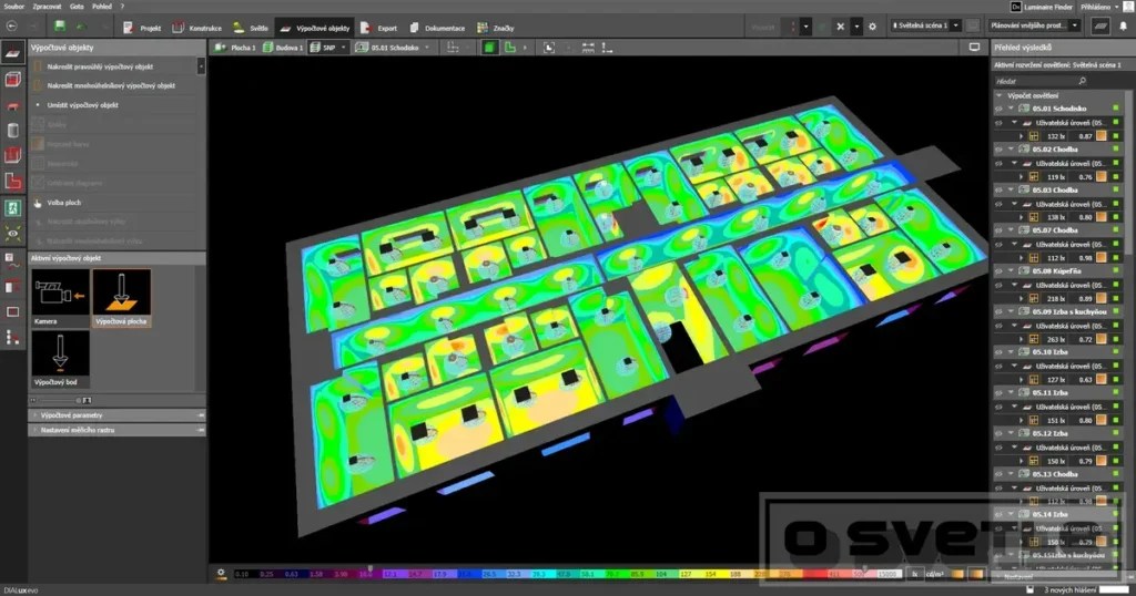 Osvetlenie domova sociálnych služieb (návrh)