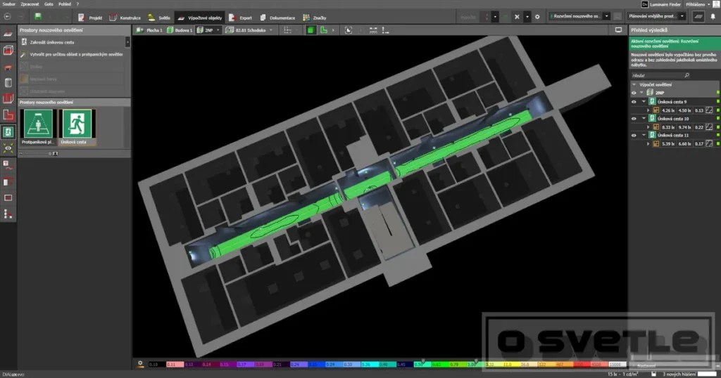 Núdzové osvetlenie domova sociálnych služieb (návrh)