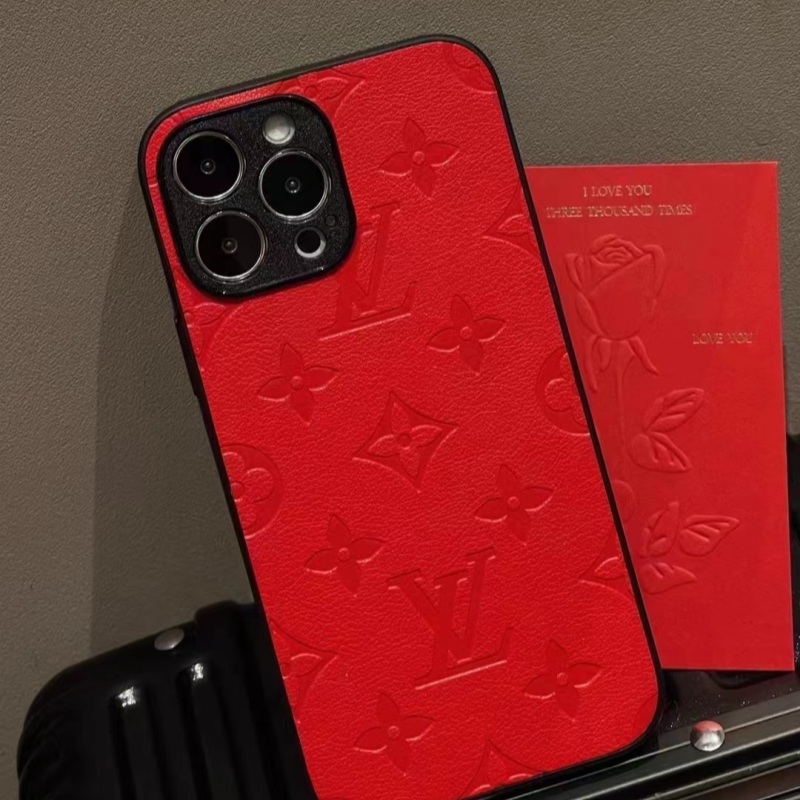 ルイヴィトン　iPhone Xケース　RED LOUIS VUITTON - ルイ ヴィトン バンパー X / XS アンプラント
