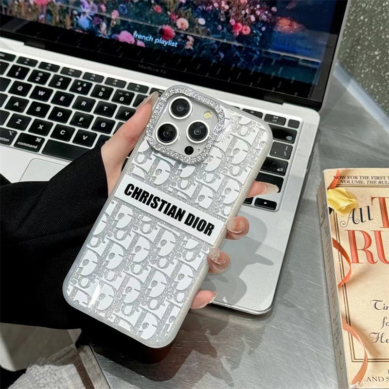 Christian Dior ベージュ iPhoneケース ディオール iphone16/16promax ケース dior カナージュ iphone15