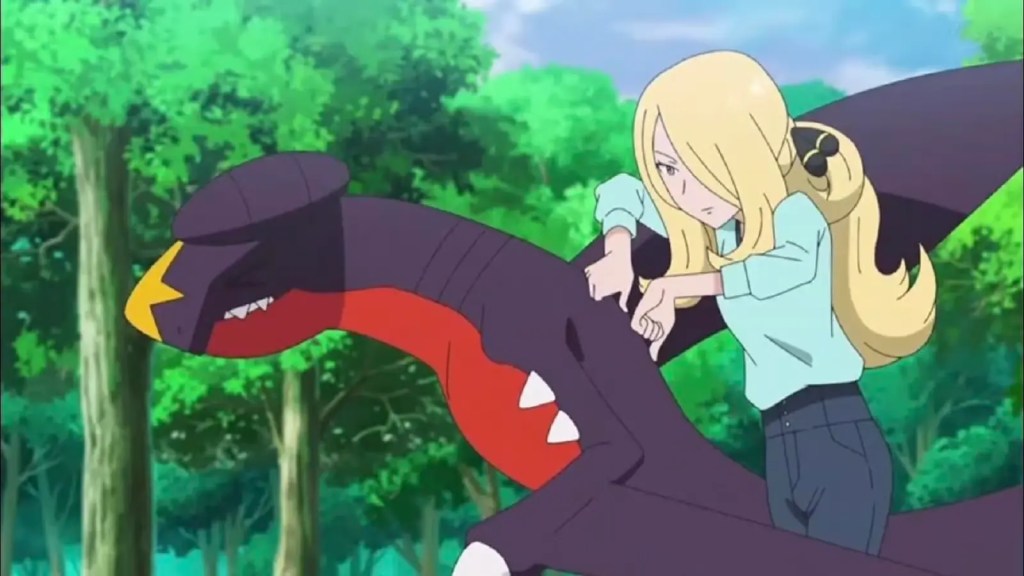 Garchomp and Cynthia