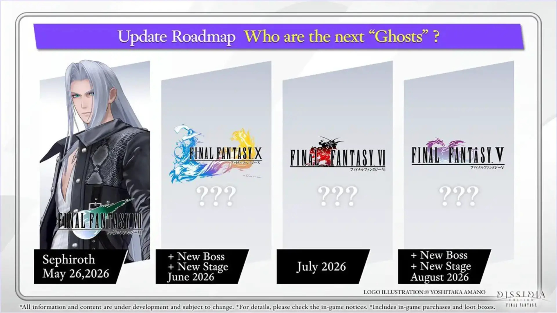 Dissidia Duellum Final Fantasy vai adicionar Sephiroth e outros