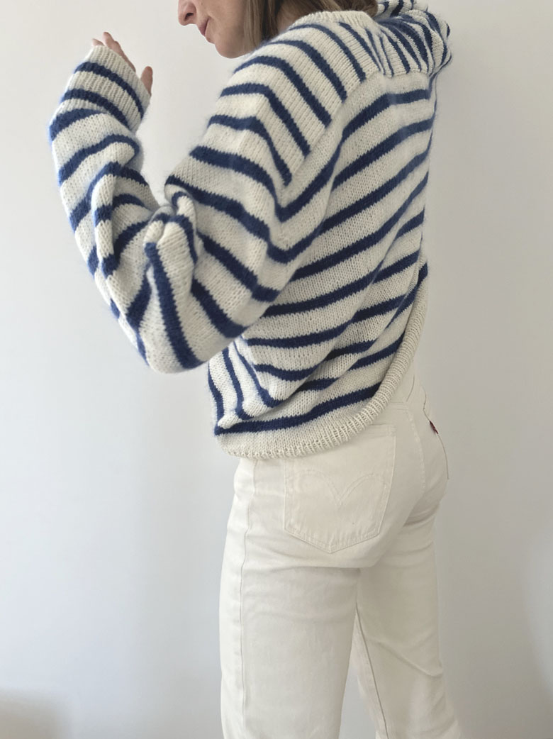 Amiur ニット loop yarn key neck pullover Elevation Loop sweater by Other Loops, No 20 + Silk mohair