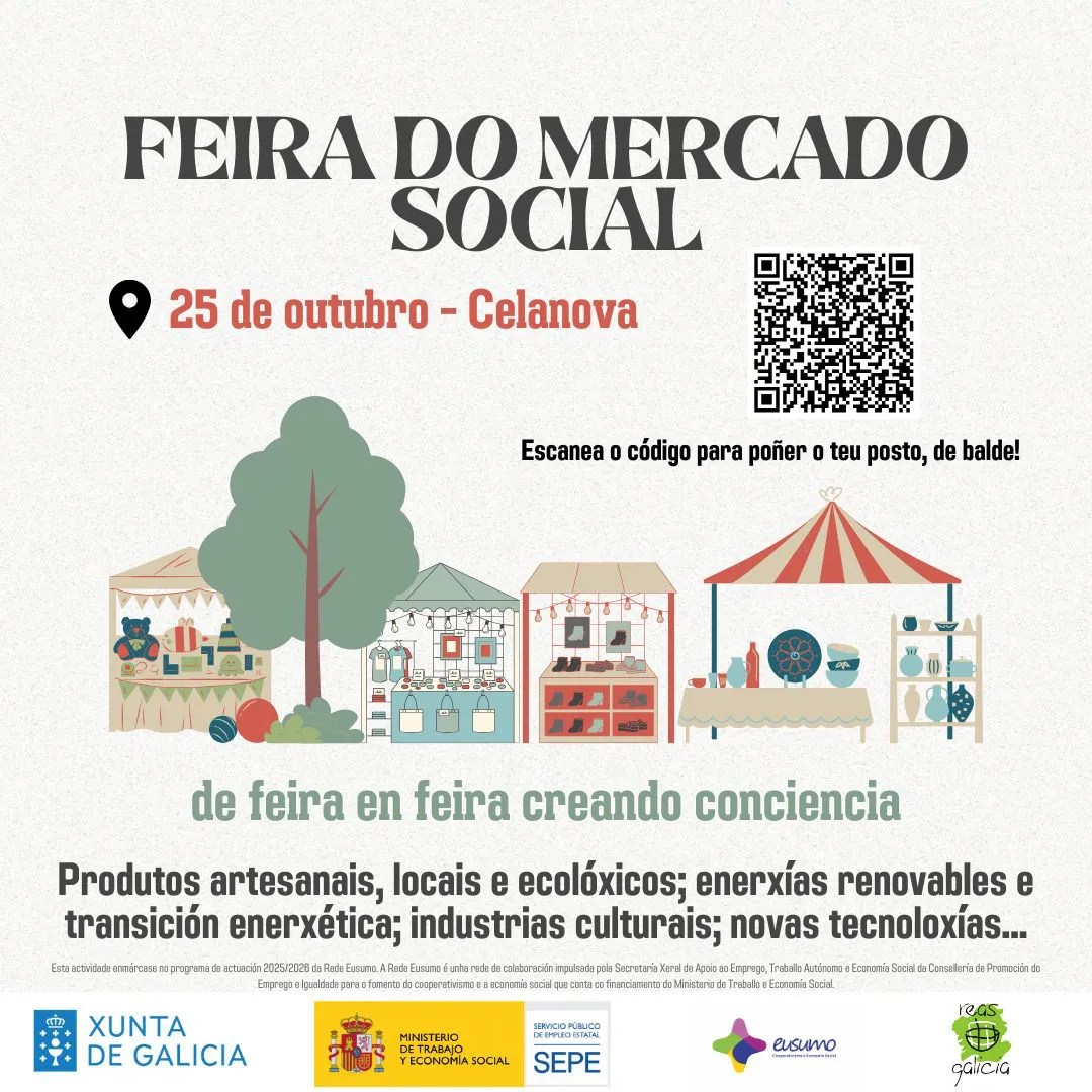 Feria del mercado social de Celanova