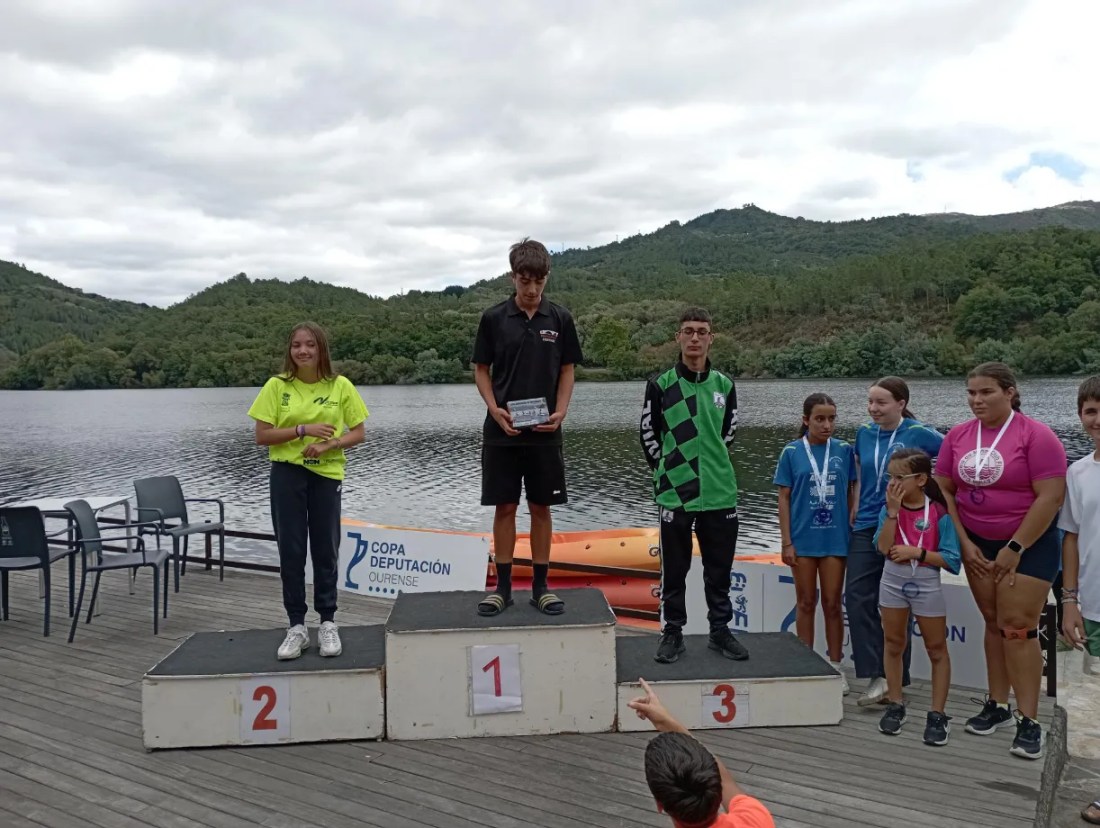 Podium de piraguismo