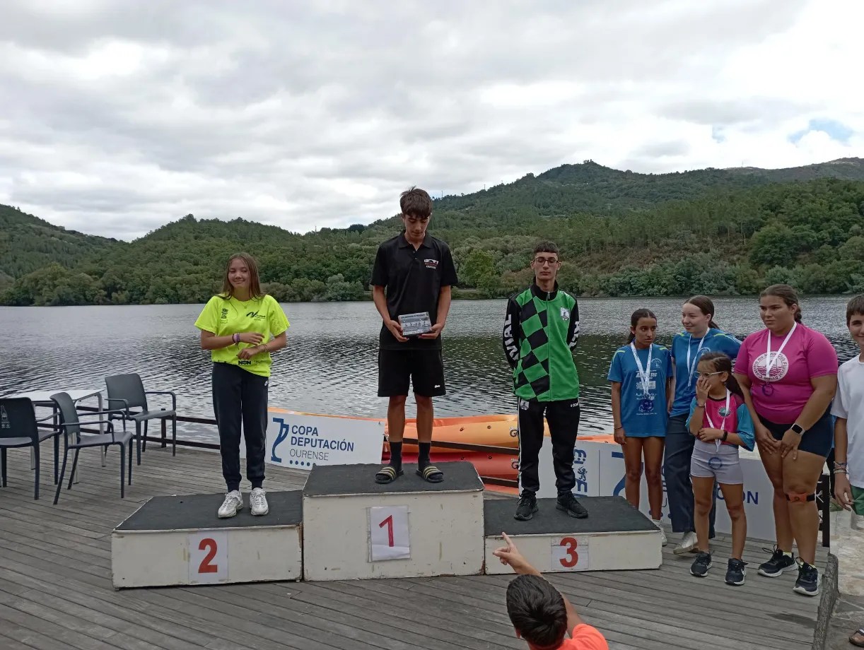 Podium de piraguismo
