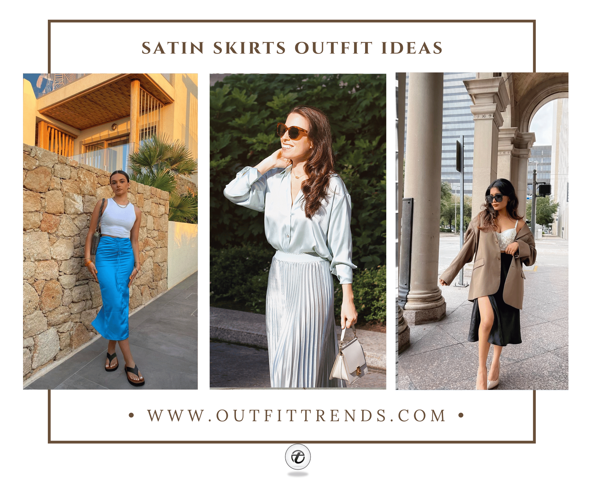 How to wear satin skirts ? 26 outfit ideas