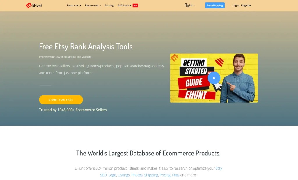 EtsyHunt Homepage