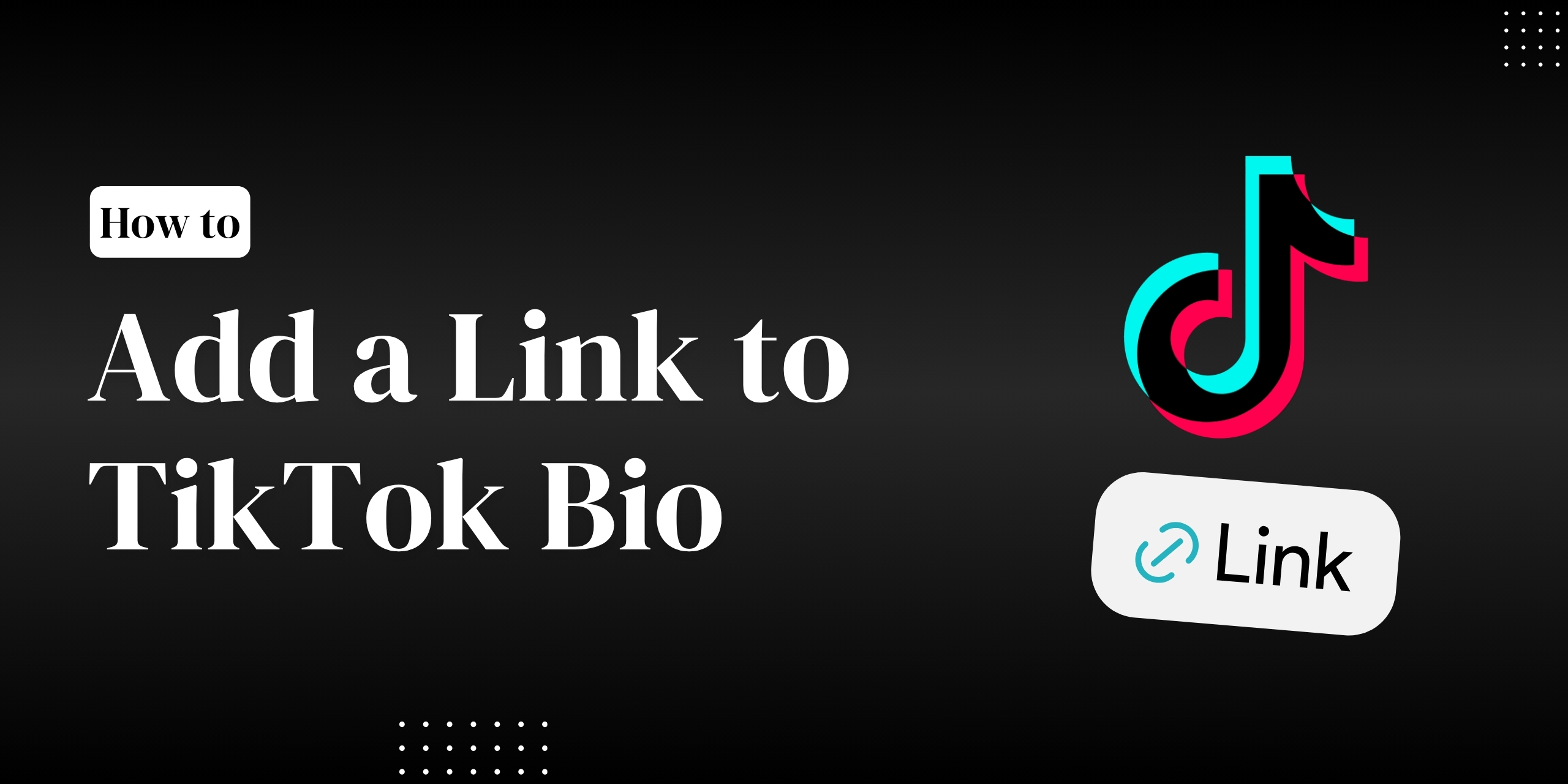 How to add a link to your TikTok Bio