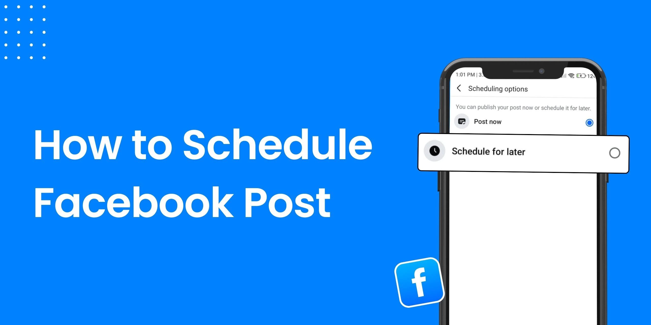 how to Schedule Facebook Post