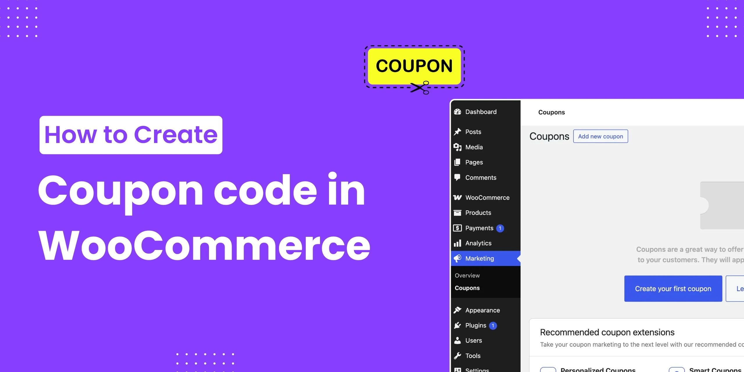 How to Create a Coupon code in WooCommerce