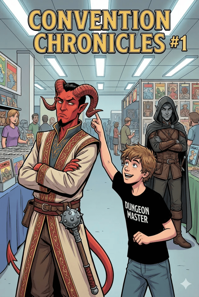 A comic cover for Convention Chronicles #1.