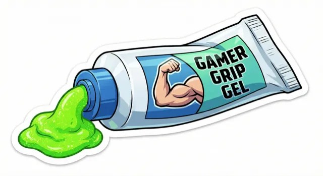 A tube of green Gamer Grip Gel.