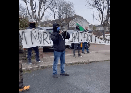 Protesters Taking It To The Doors Of The Money Men.