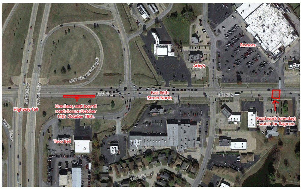 Road Work Scheduled for 86th Street North October 14-19