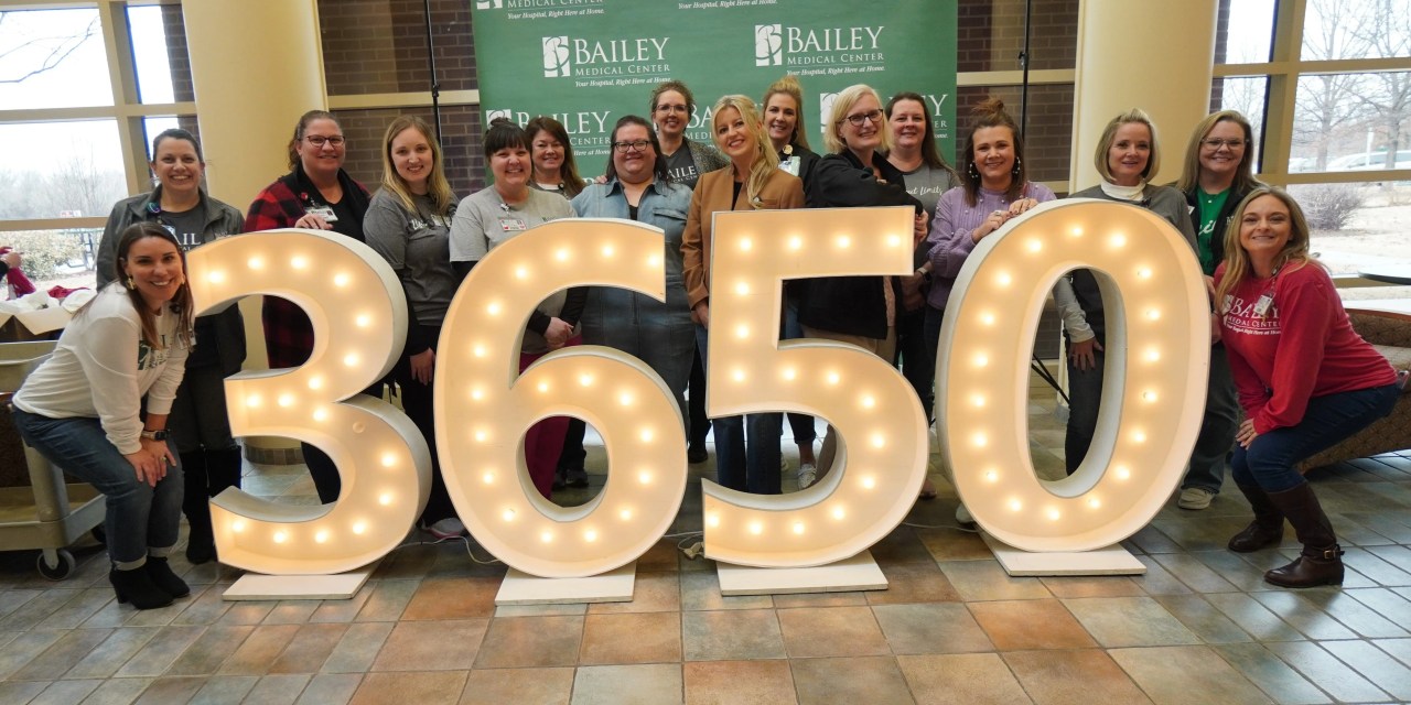 Bailey Medical Center celebrates 10 years of no hospital acquired conditions