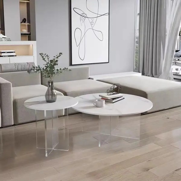 Crisscross Living Room Acrylic Suspension Table Legs