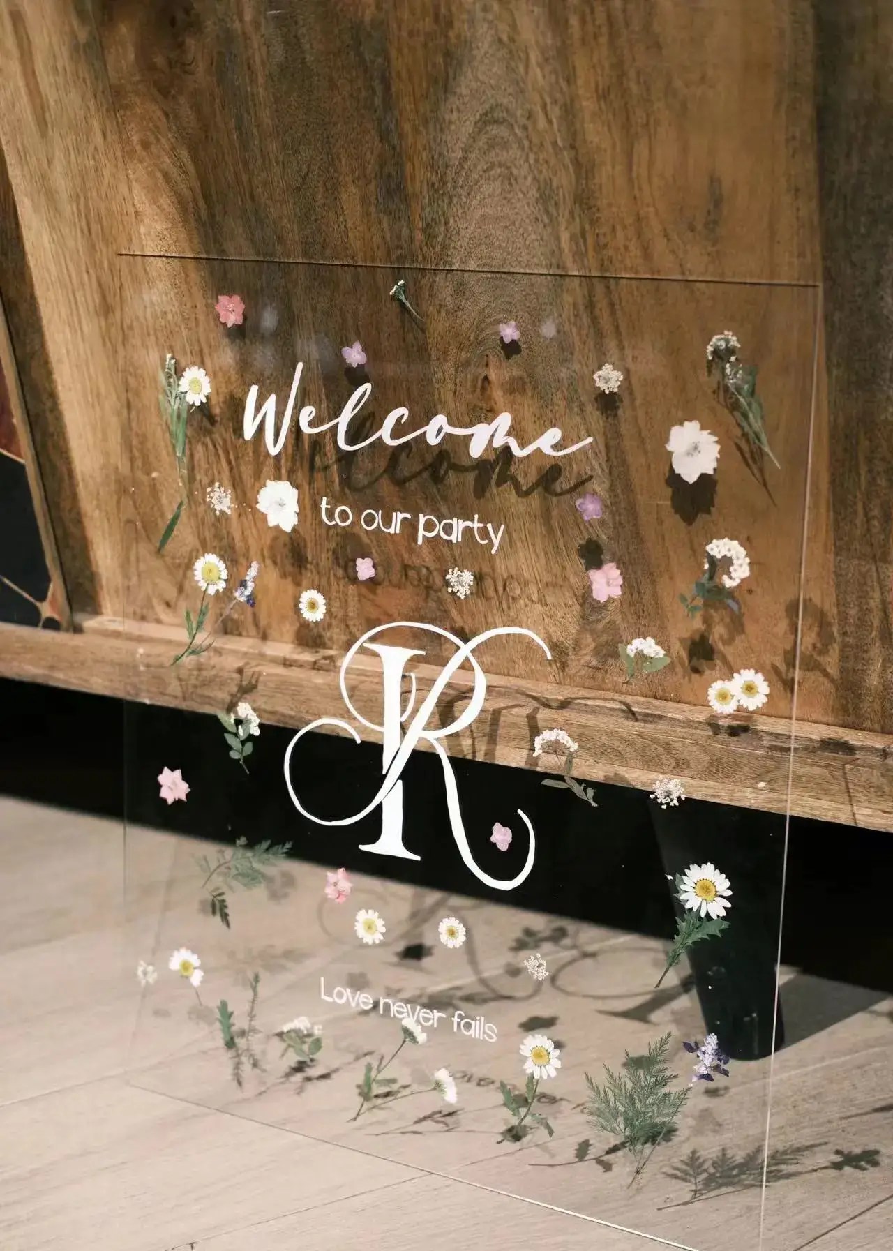 Transparent Acrylic Display Sign