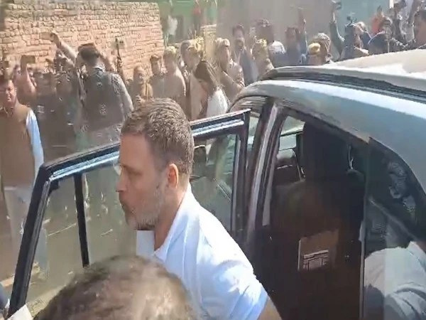 Rahul Gandhi met the family of the victim who lost her life after alleged gang rape four years ago in Hathras