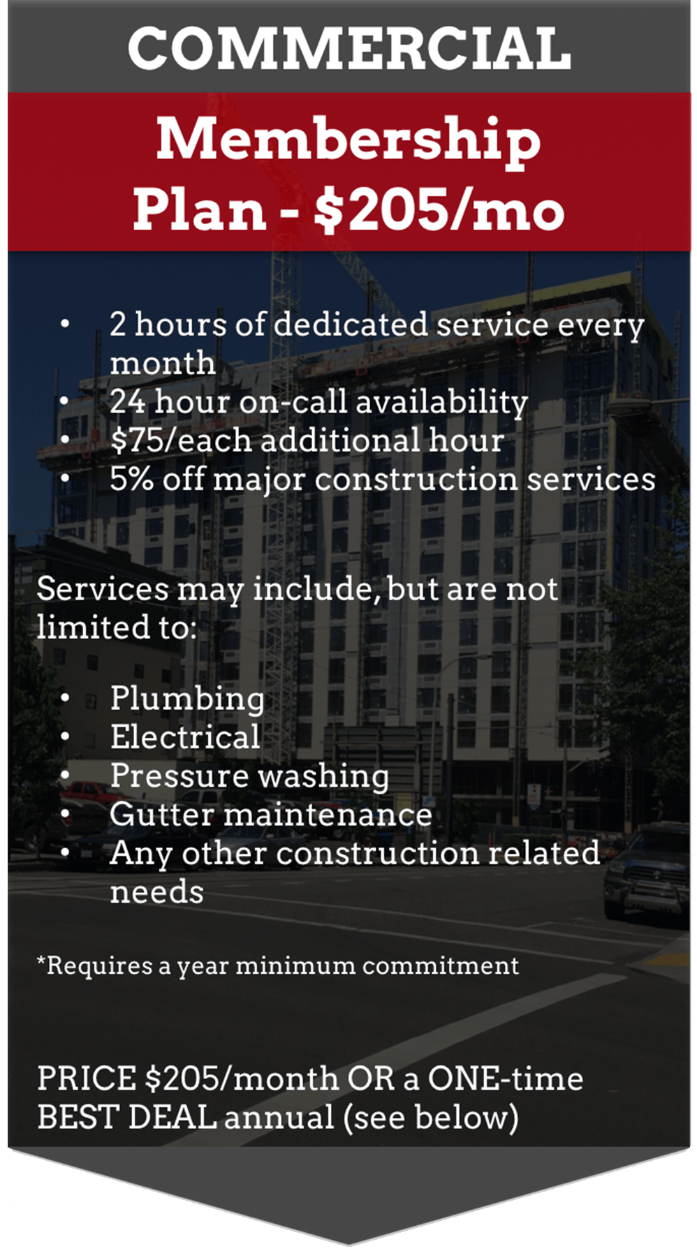 Pacific Side Construction LLC Vladimir Inna Gordiyenko Vancouver WA Portland OR Commercial Membership Construction Services