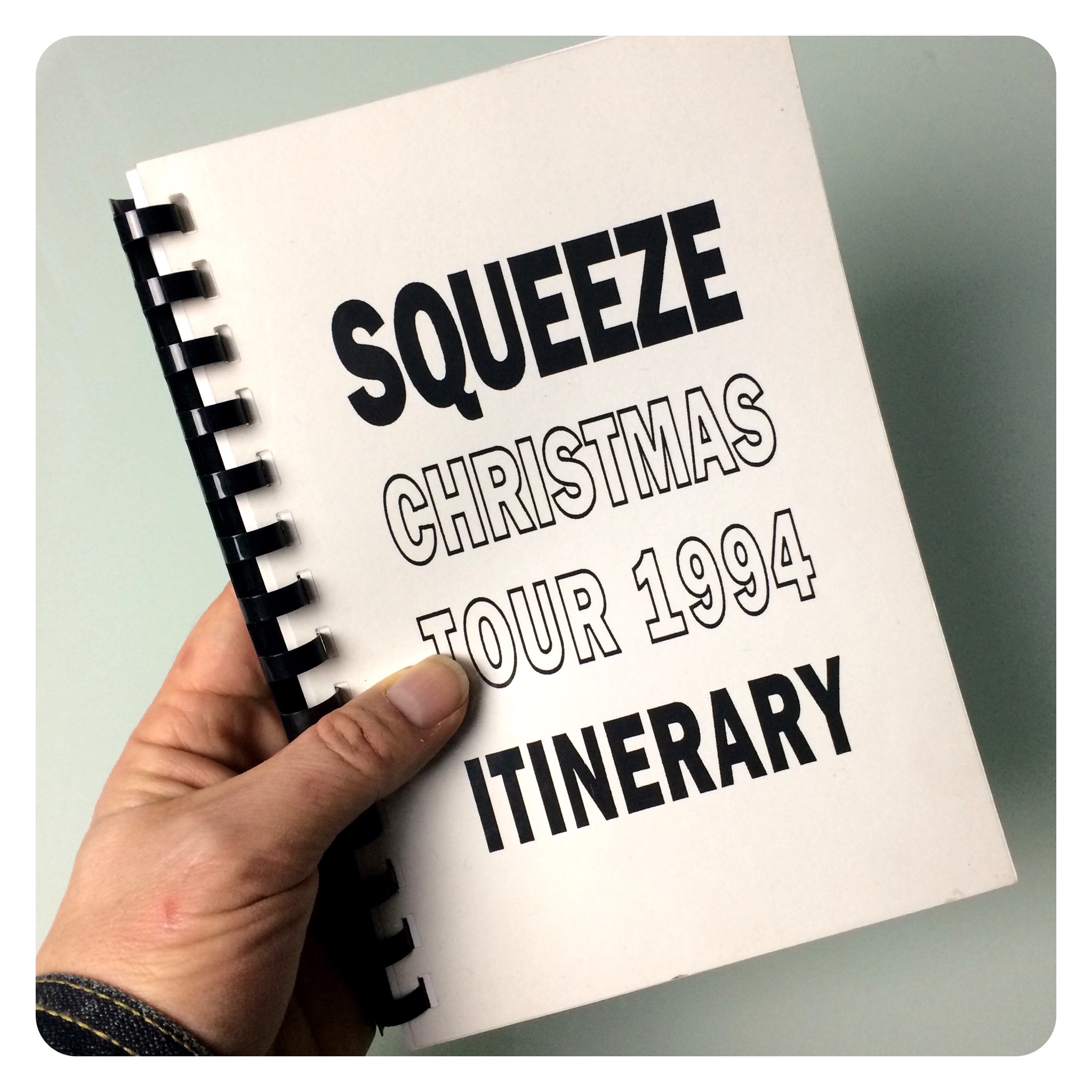 Christmas Tour 1994 Tour Itinerary