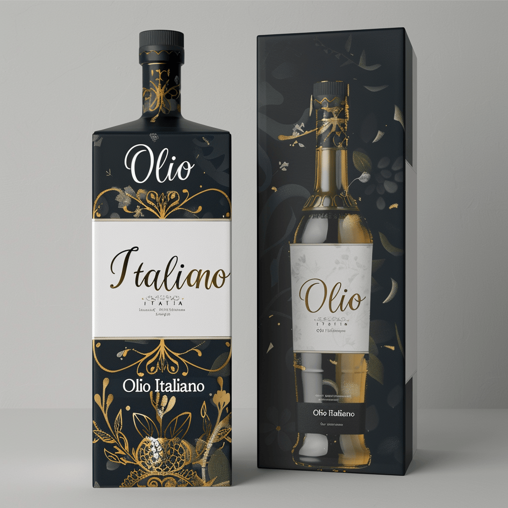 Scatole per bottiglia di olio