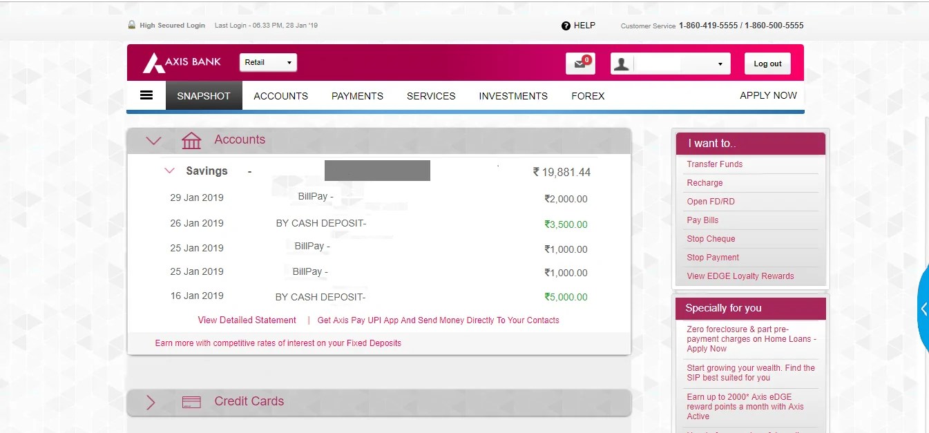 Axis Bank Balance Enquiry Number Missed Call Sms Net Banking