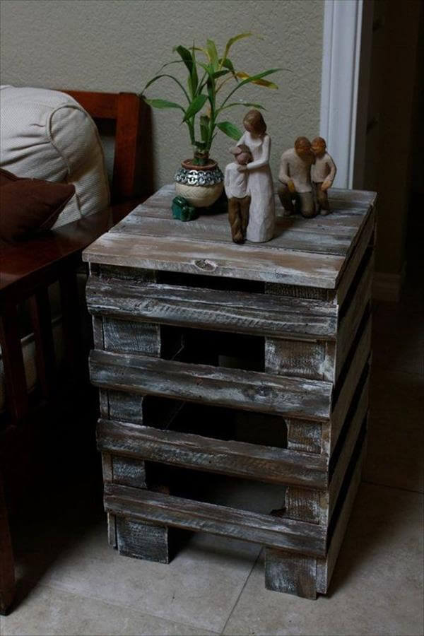 Shipping Pallet End Tables Do It Yourself