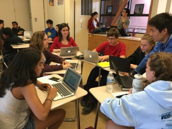 BEAM creator Cristina Florea with her BEAM students spring 2016. Photo by Palo Alto Pulse