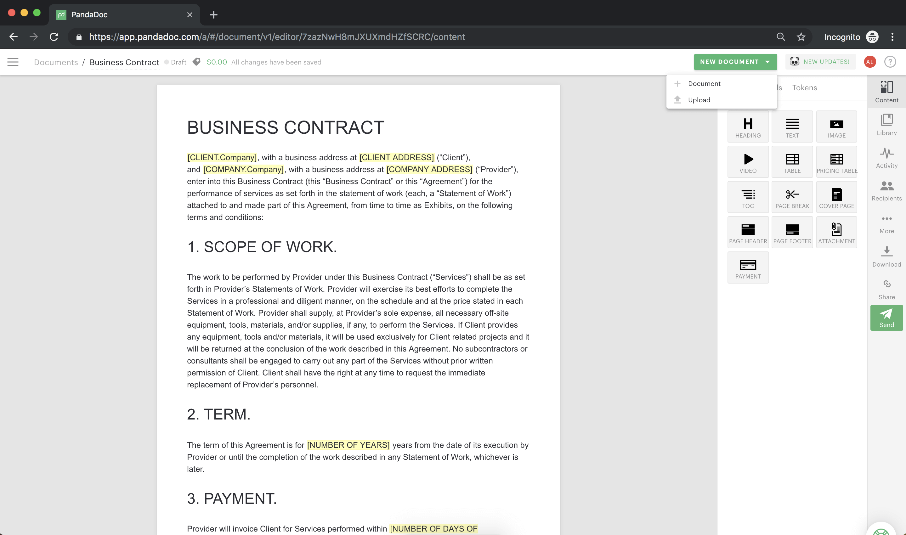How To Sign A Business Contract Via Pandadoc