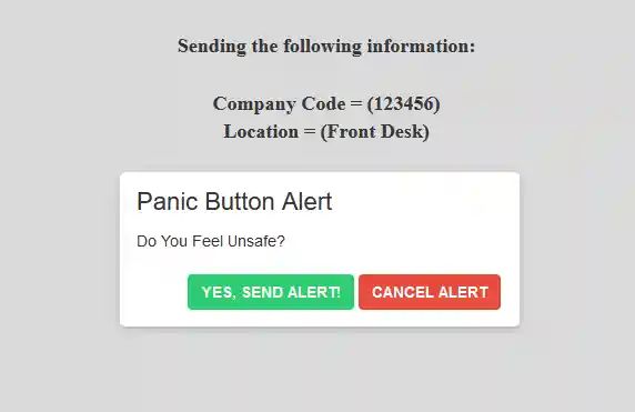 Enhance Office Security Instant Alert Panic Button Software - Desktop Dark Patterns for Desktop