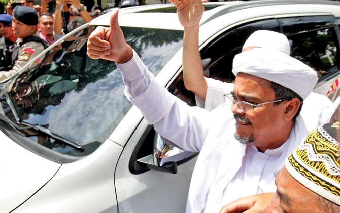 Tepati Janji Saat Aksi 112, Habib Rizieq Penuhi Panggilan Polda Jawa Barat
