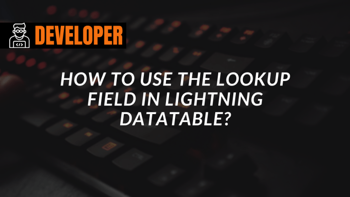 How to use the Lookup field in Lightning DataTable?