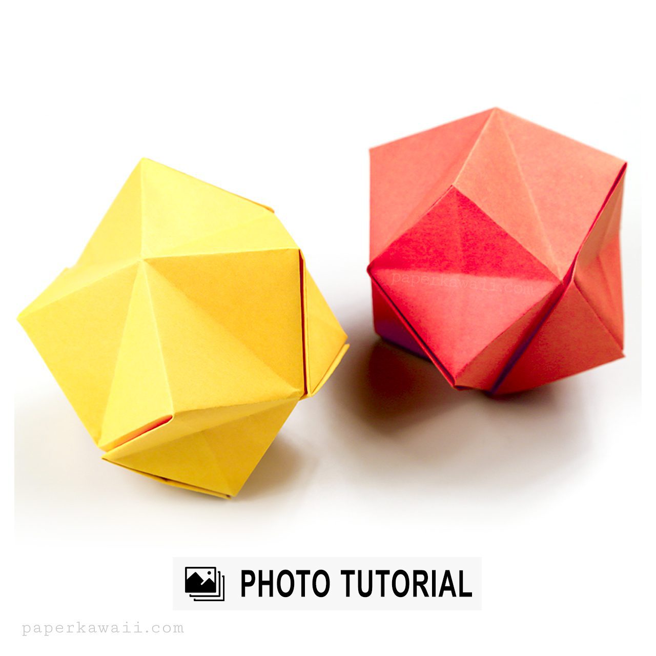 Origami Inflatable Star Photo Tutorial - Step By Step Instructions - Paper Kawaii