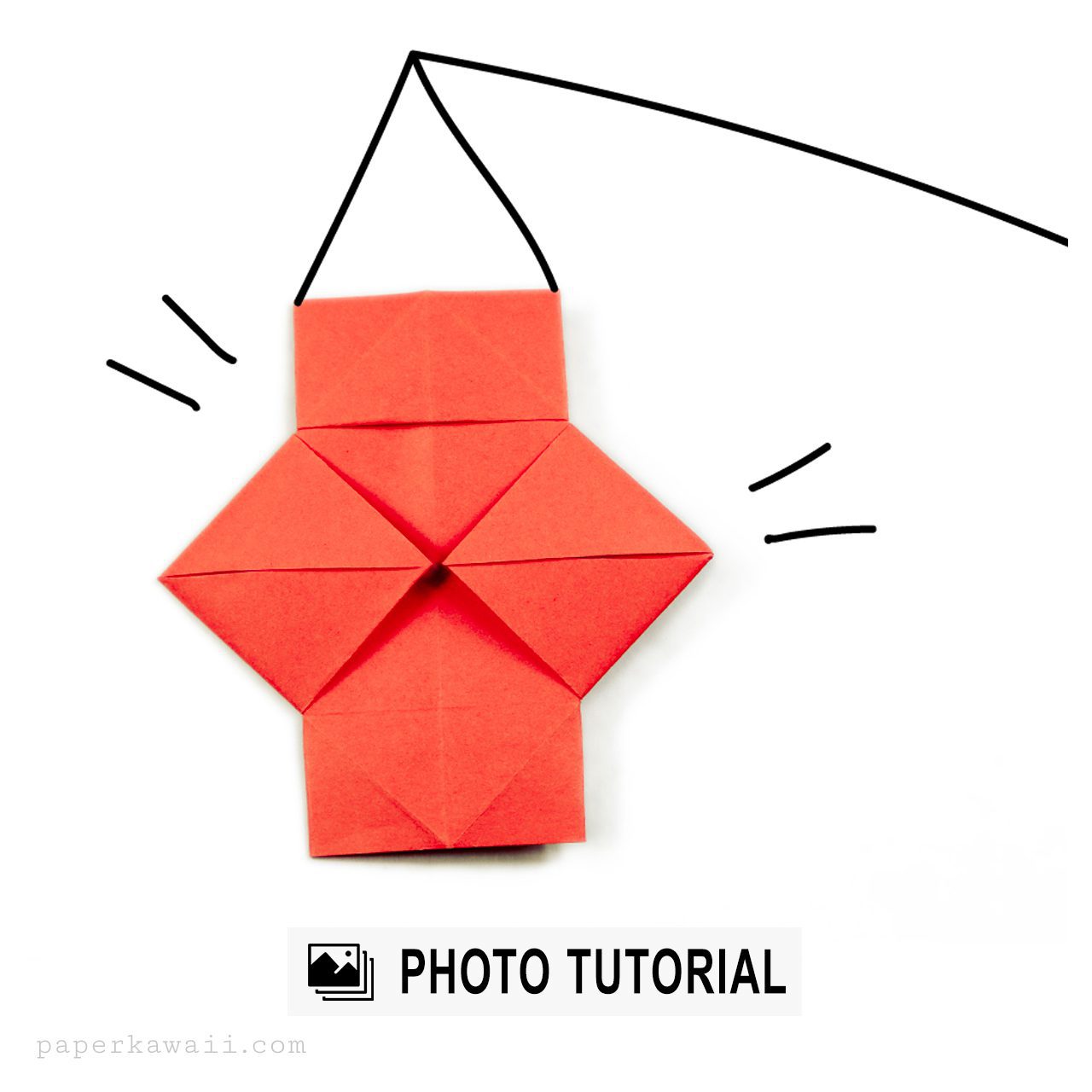 Origami Lantern Photo Tutorial - Step By Step Instructions - Paper Kawaii