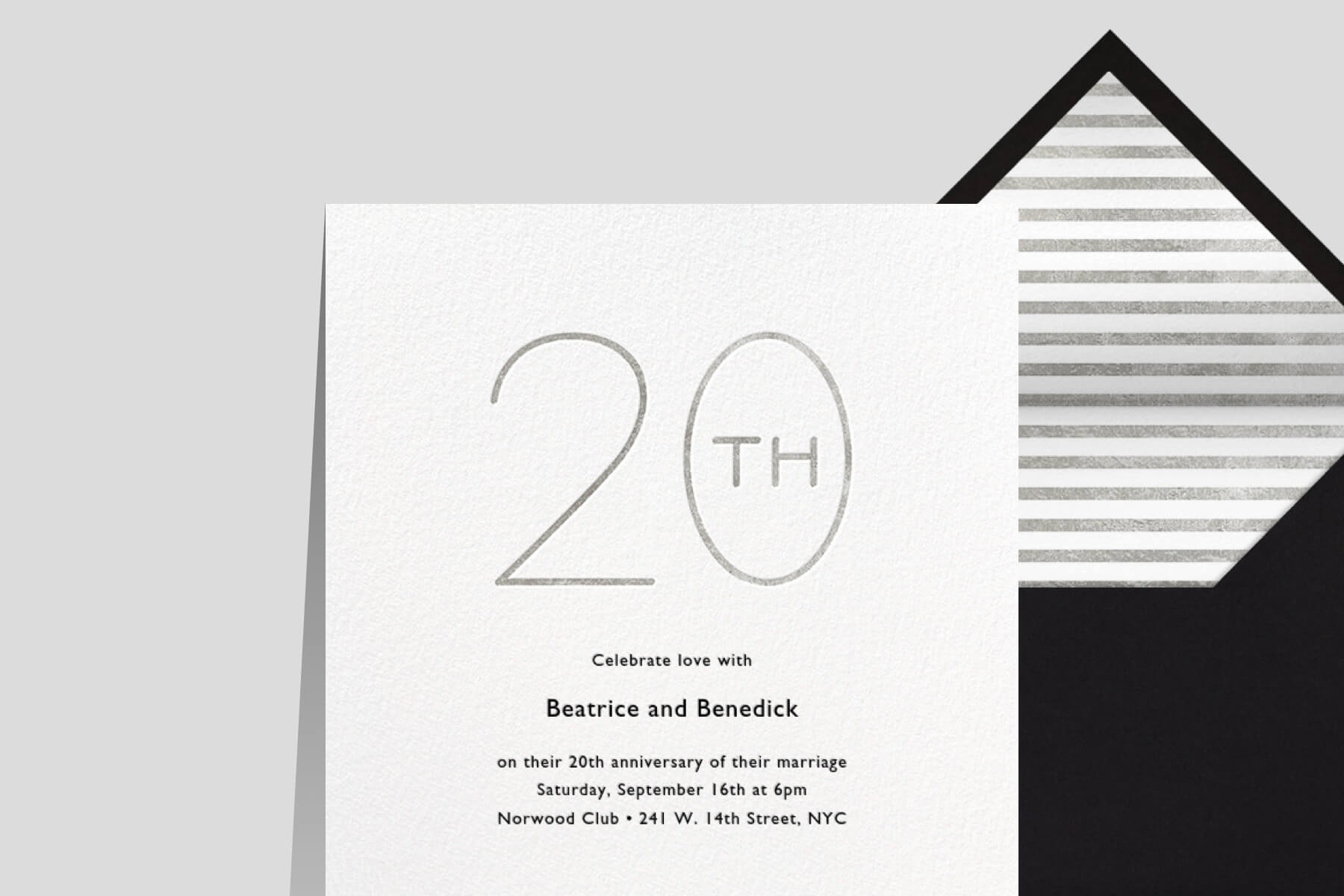 25th Wedding Anniversary Invitations Templates