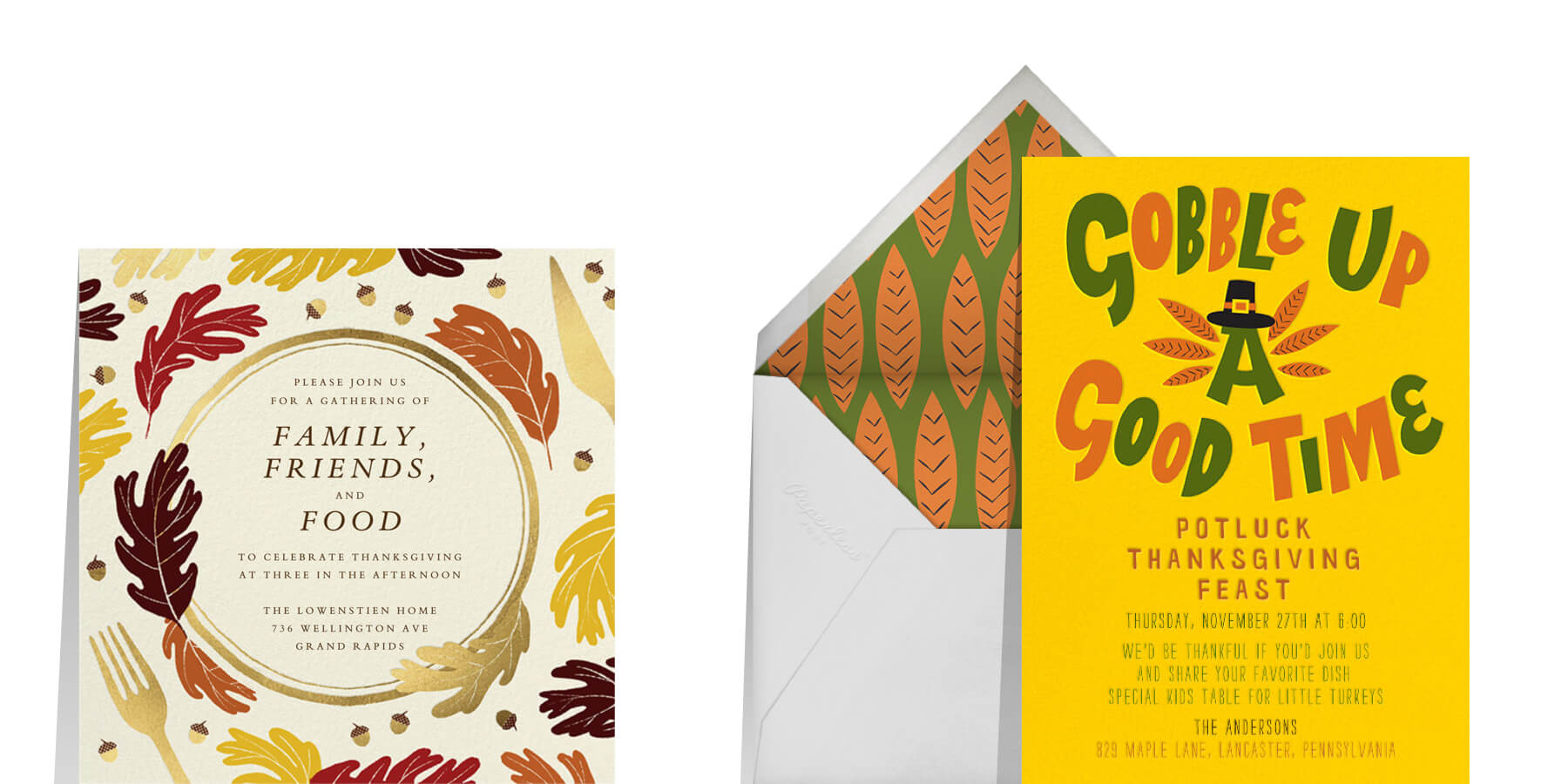 Thanksgiving Invitations Templates Free