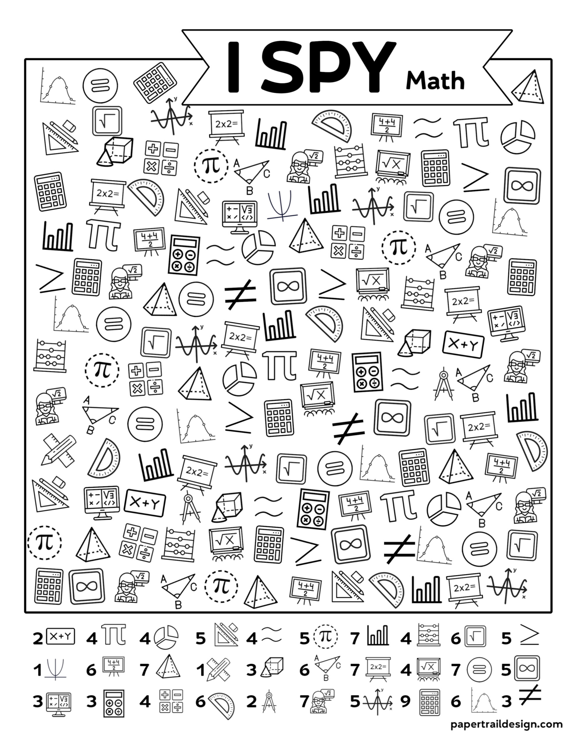 free printable i spy math activity paper trail design