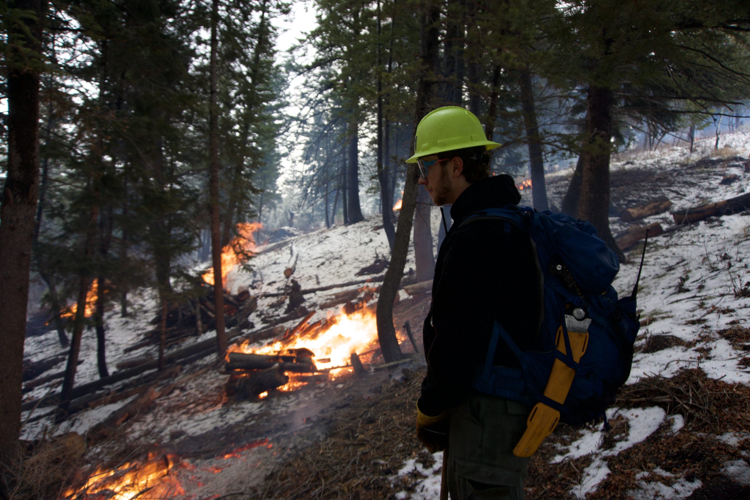 Pile burning on Robert’s Parcel reduces fuels neighboring Pinebrook