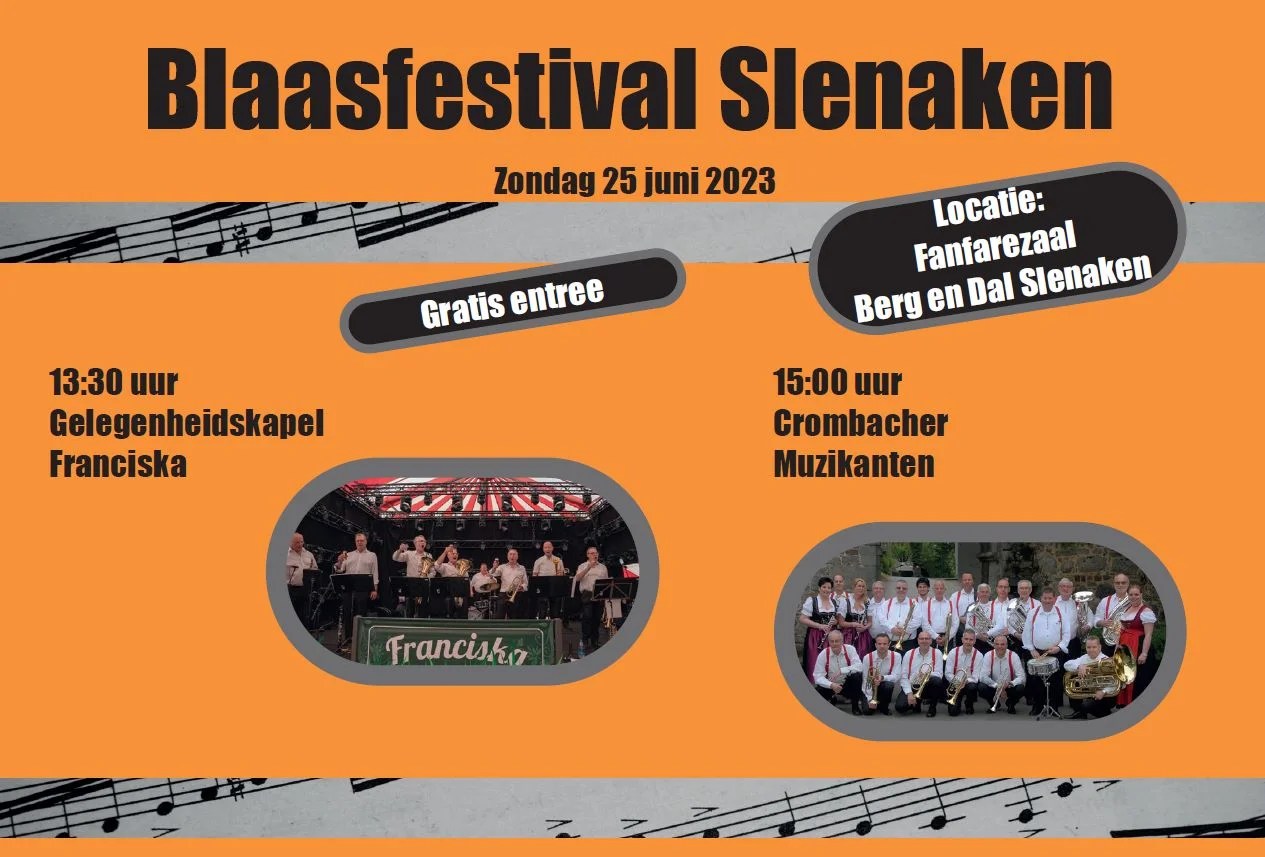 Blaasfestijn 25 juni Slenaken