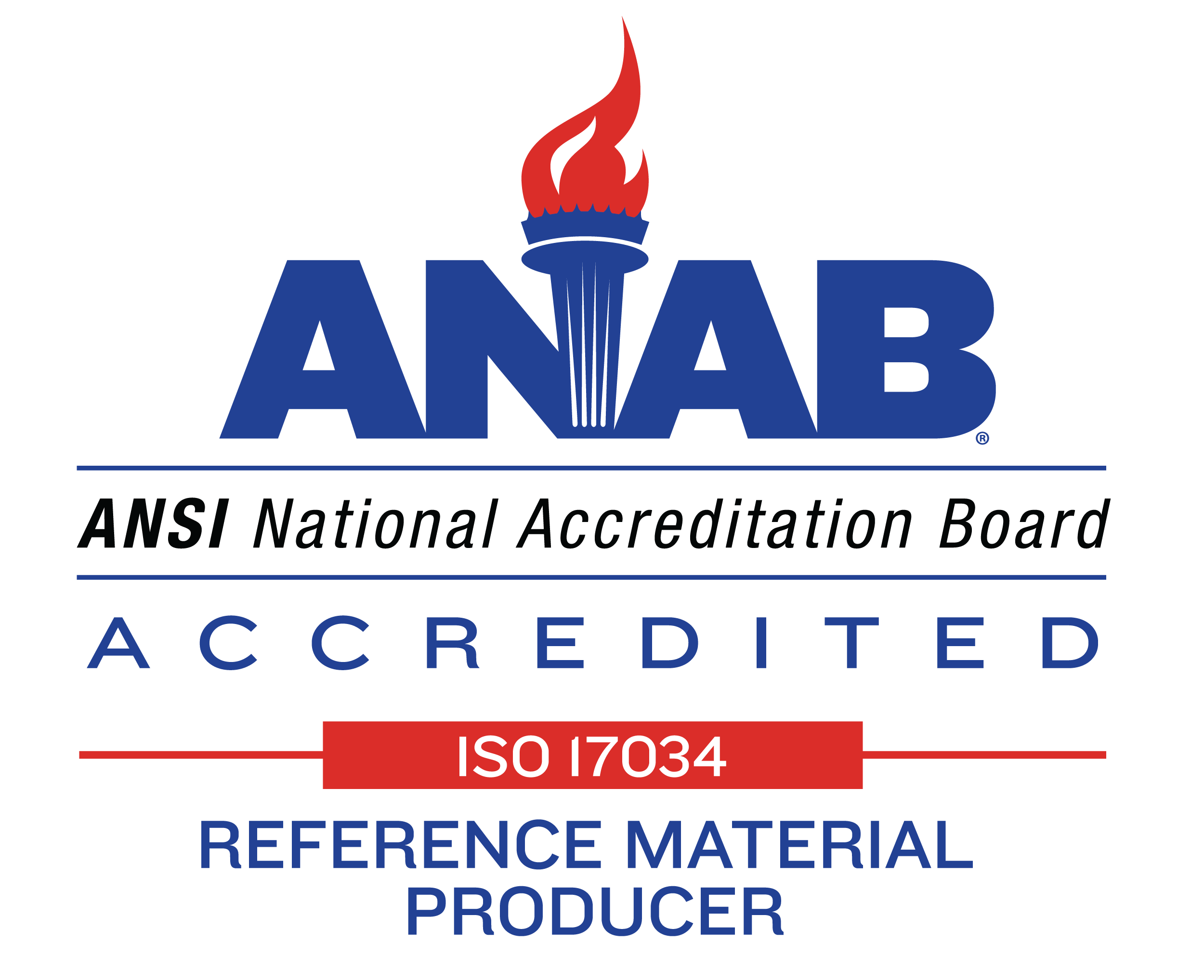 ANAB Symbol for 17034 Reference Material Producer