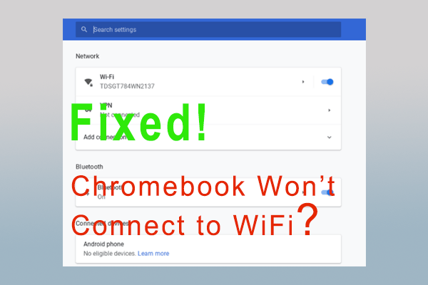 How do i fix when chromebook won't connect to wifi?