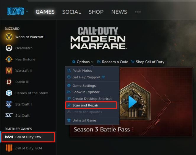 How to fix cod modern warfare/warzone error code 6? [8 ways]